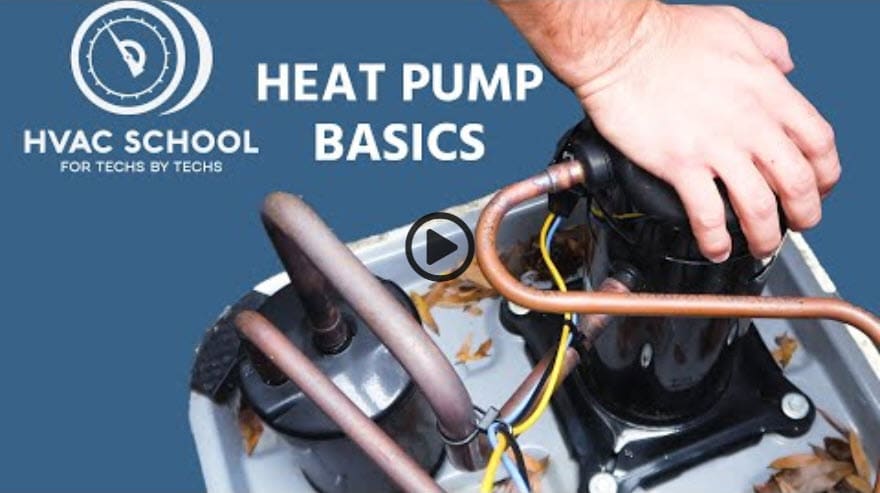 Thumbnail for "Heat Pump Basics - HVAC School" video